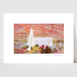 St George, Utah LDS Temple Print