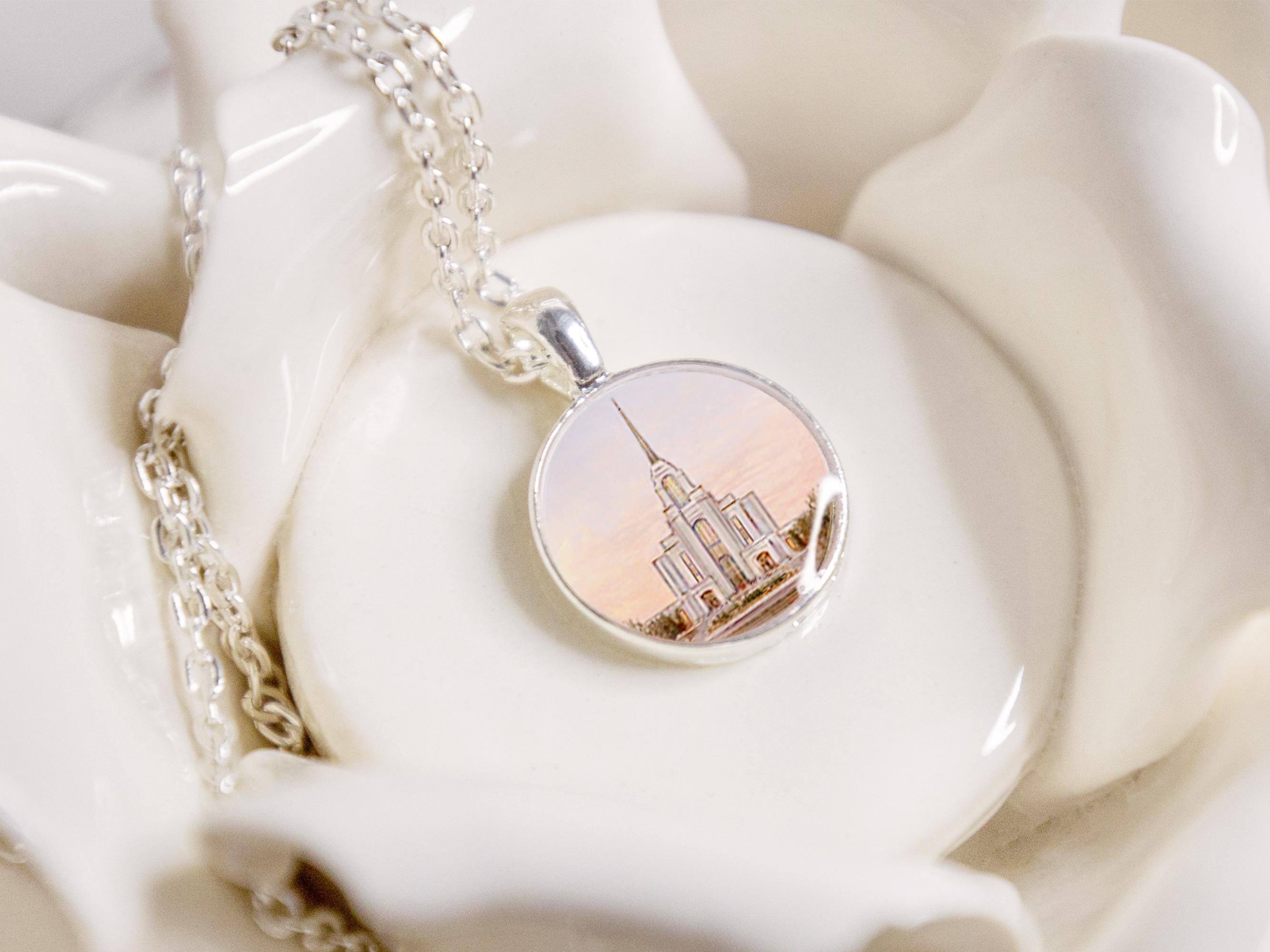 Syracuse Temple: Necklace, Bracelet, Zipper Pull or Tie Tack/Pin LDS Jewelry