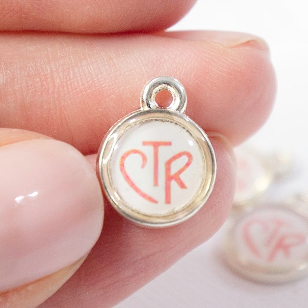Tiny CTR necklace charm pendants