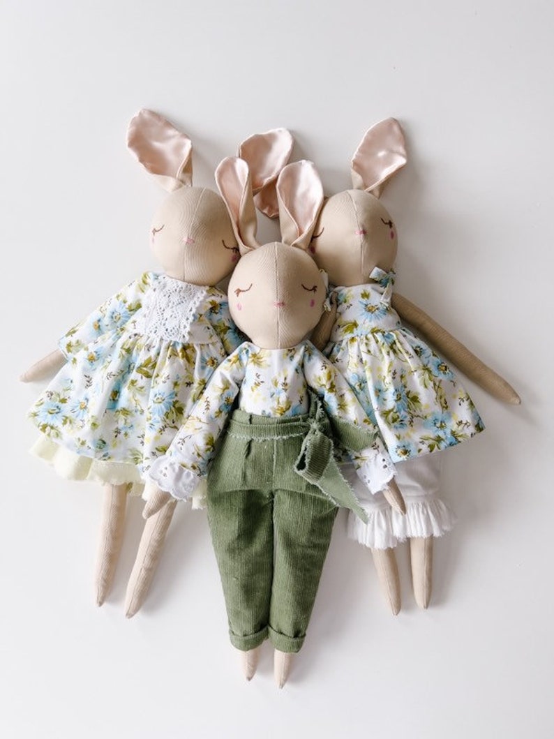 Bunny stuffed doll / Easter gift / easter bunny / stuffed animal image 9