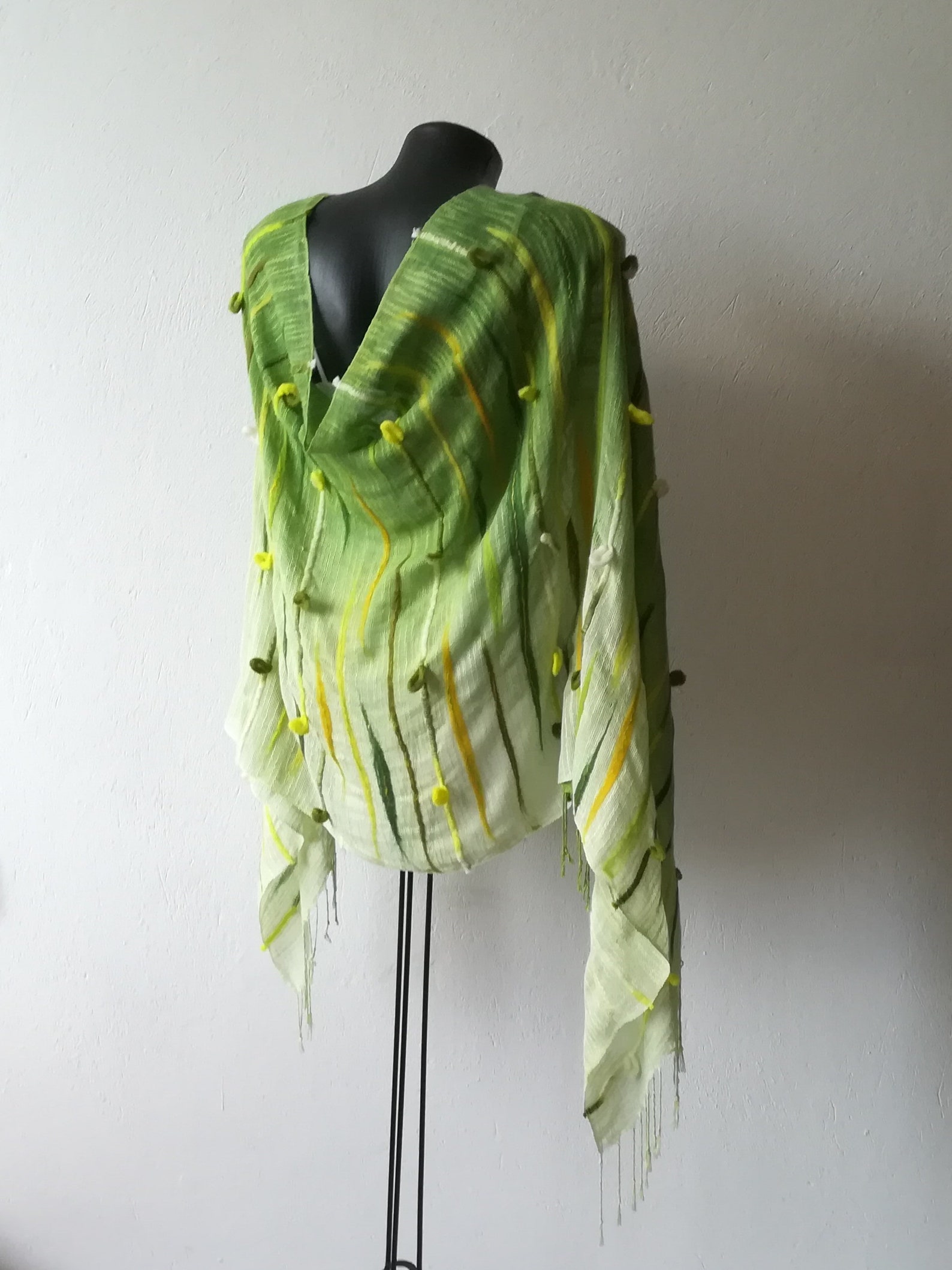green yellow scarf