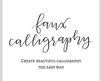 faux calligraphy guide | learn faux calligraphy | calligraphy | learn calligraphy | calligraphy practice sheets | faux calligraphy