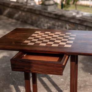 Chess table with drawer image 5