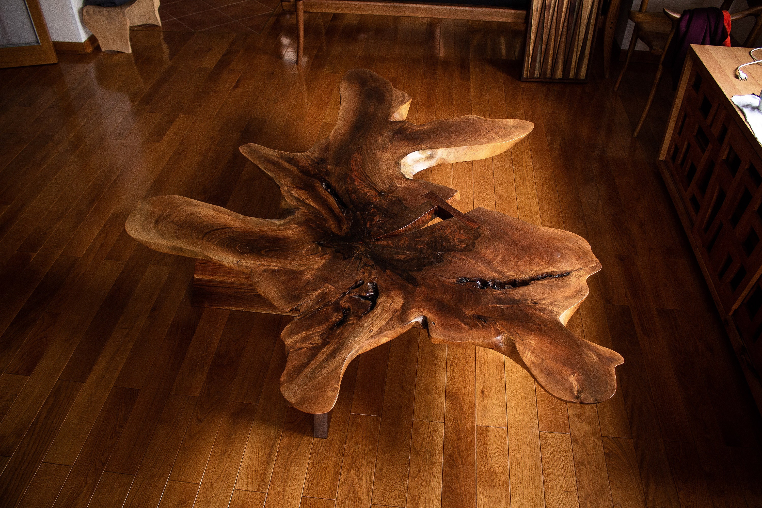 Robust Natural Wood Coffee Table - Etsy