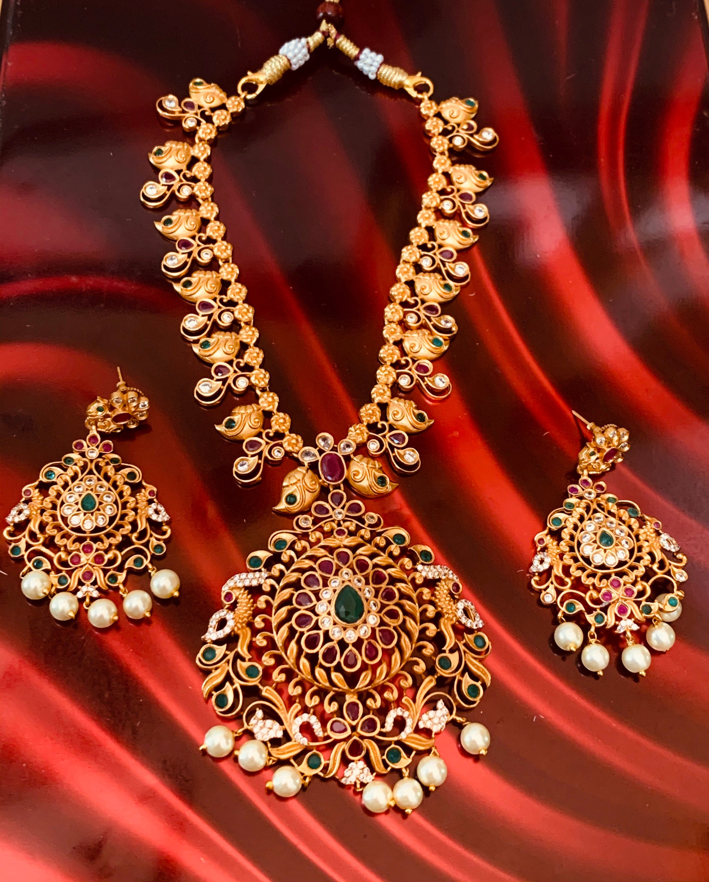 Ruby Necklace/multi Necklace/ruby Long 