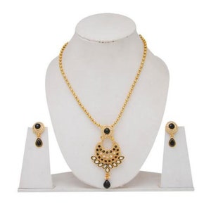 On sale - combo offer gold ball chain set n  silver rhodium chain with cz multi pendant sets