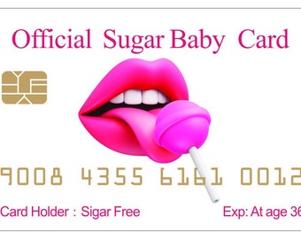 Sugar Baby and Sugar Daddy Card 4 Pack (Novelty Card) FREE SHIPPING.