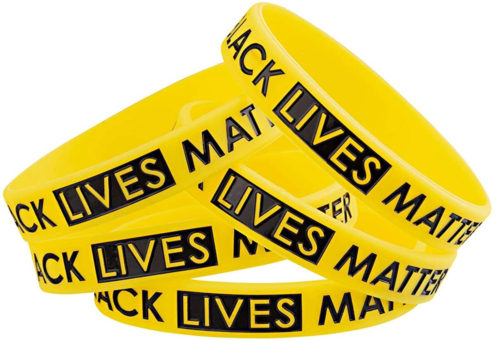 Black Lives Matter Wrist Band Bracelet 2 4 and 10 Pack Free Etsy