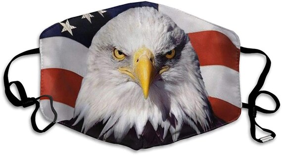Bald Eagle Face Mask: Premium Design TWO Mask Pack FREE | Etsy