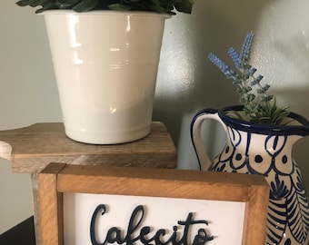 Mini Cafecito sign