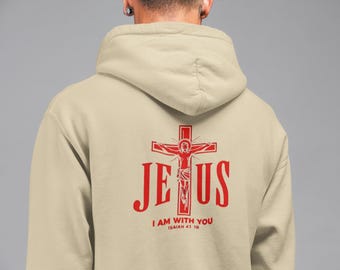 Sudadera con capucha Isaías 41:10 / Sudadera católica unisex, regalo de fe para él y para ella