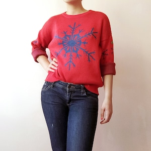 Vintage ADIDAS knit blouse, Trefoil logo, Original West Germany Adidas blouse, Adidas top, Christmas sweater, made in West Germany, ADIDAS