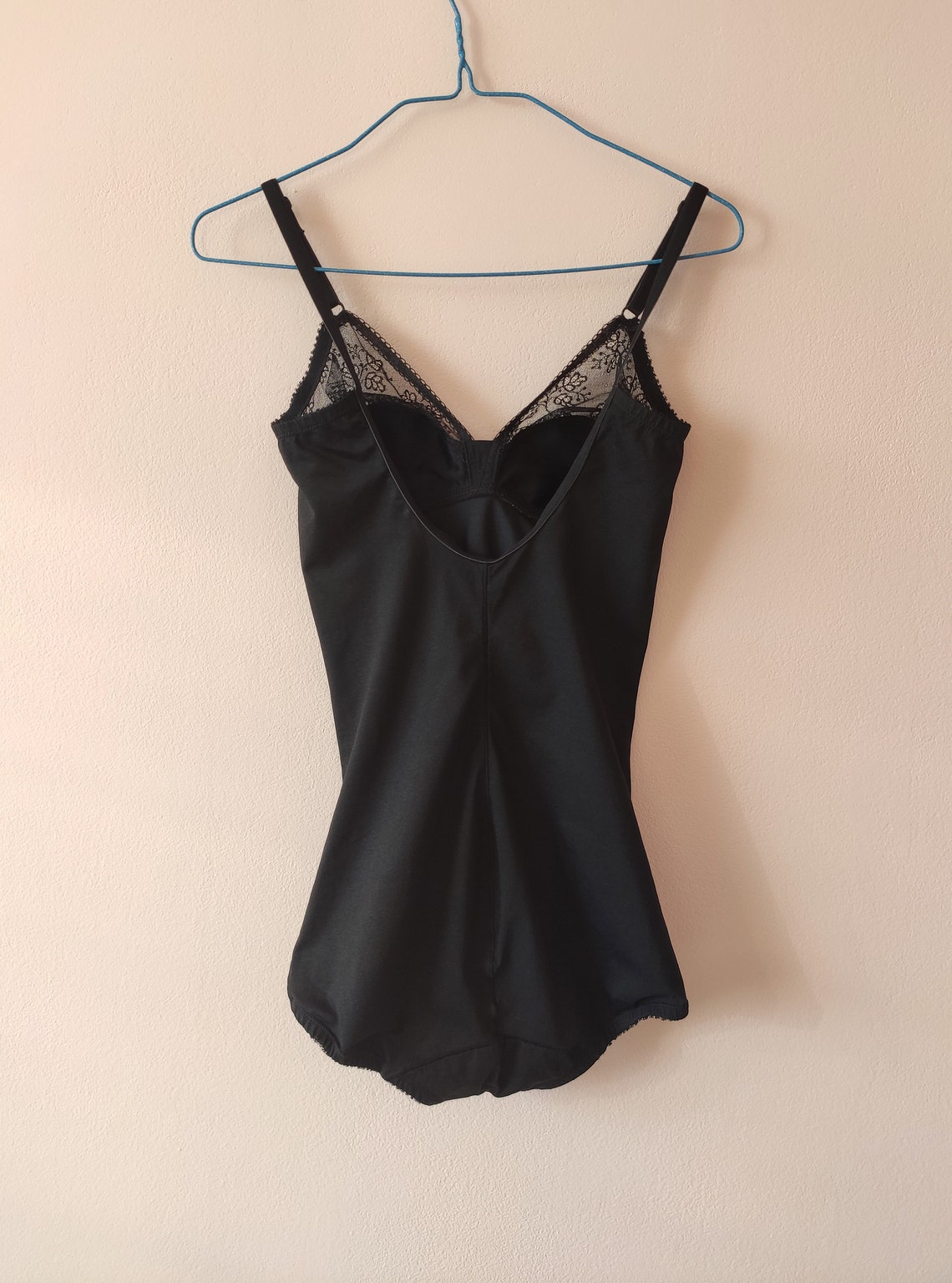 Vintage Body Shaper, XXSXS, Bodysuit, Italian Shapewear, Black Shaping