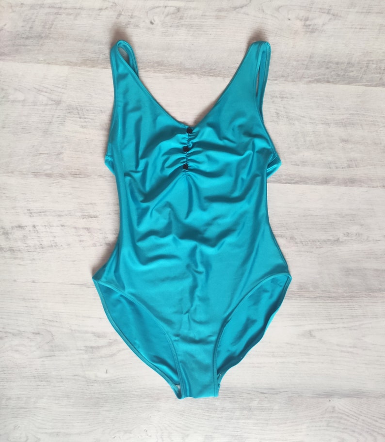 Turquoise Swimsuit Vintage Swimsuit Bathing Suit One Piece | Etsy