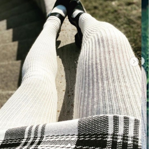 Cable Knit Tights Etsy