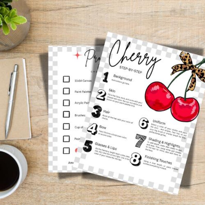 Cherry Painting Lesson Template: Canva Art Guide for Teachers (PDF ...