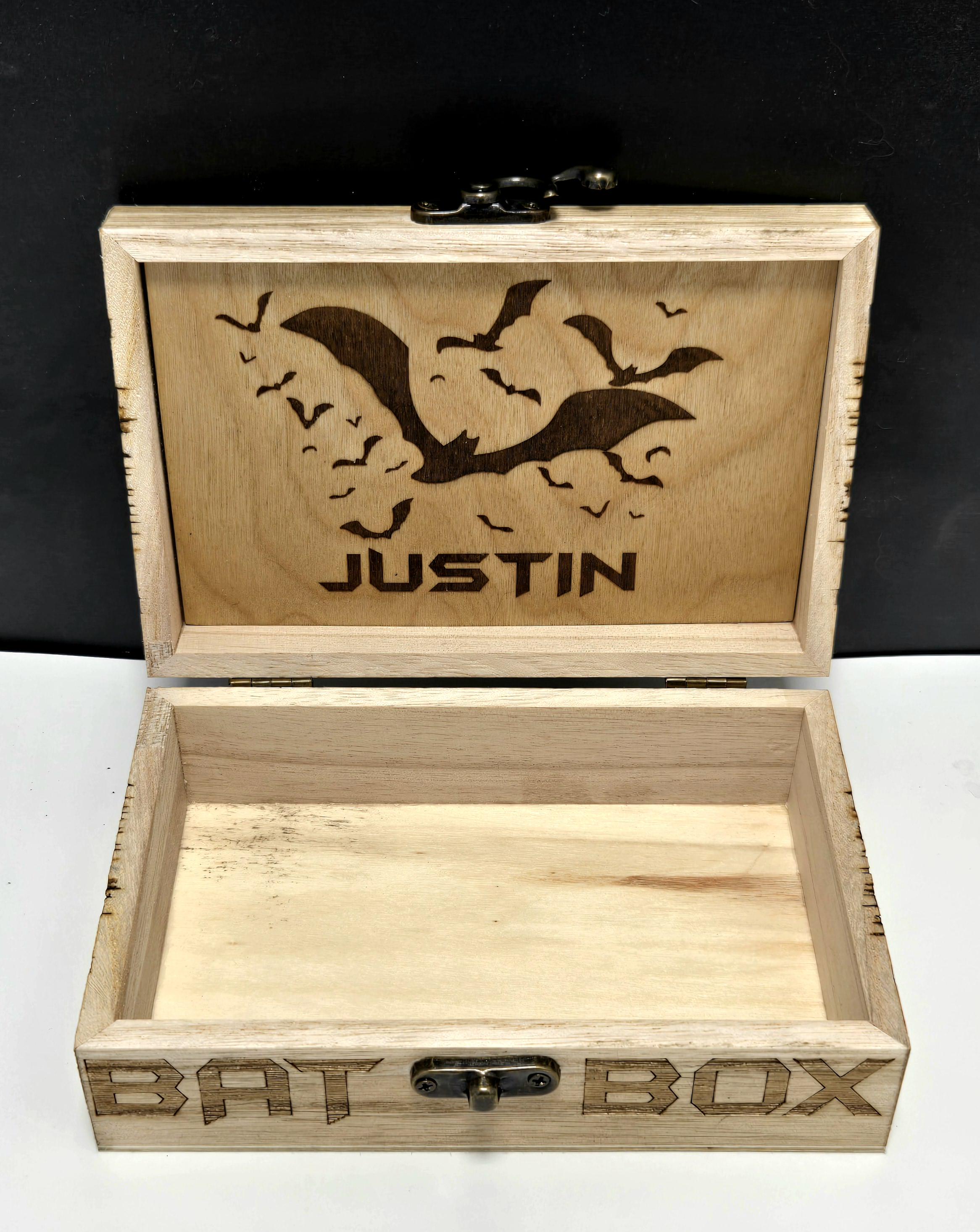 Bat Box Personalization Available Bat Man Inspired - Etsy