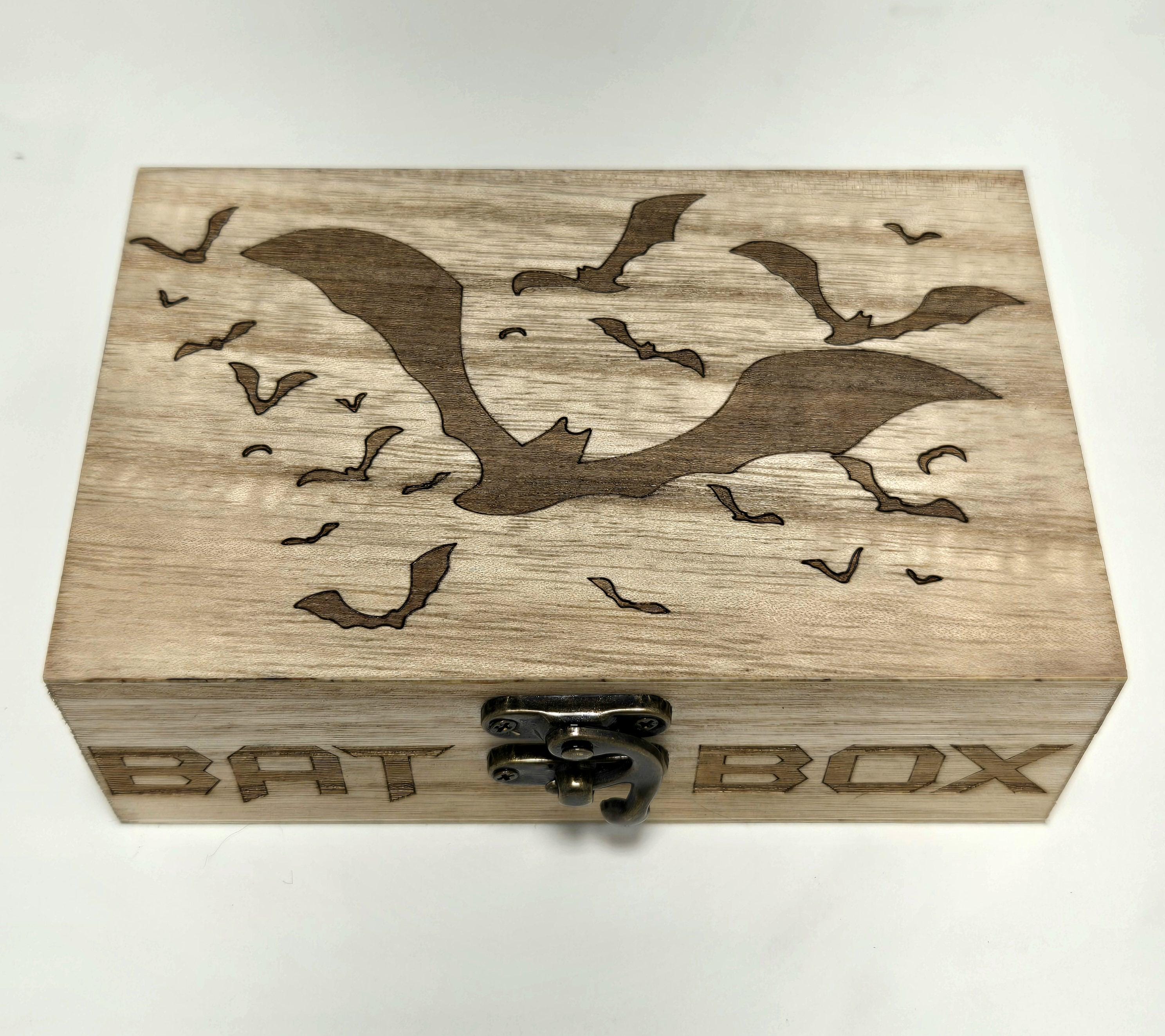 Bat Box Personalization Available Bat Man Inspired - Etsy