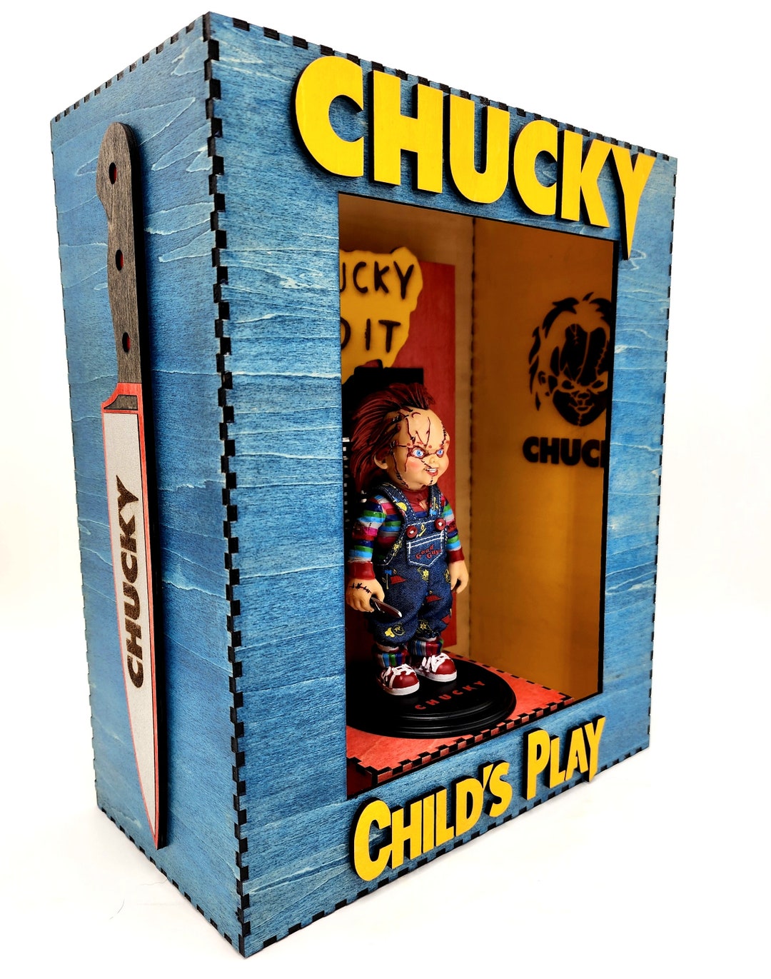 Full Size Bendyfigs CHUCKY Shadow Box Childsplay the Movie