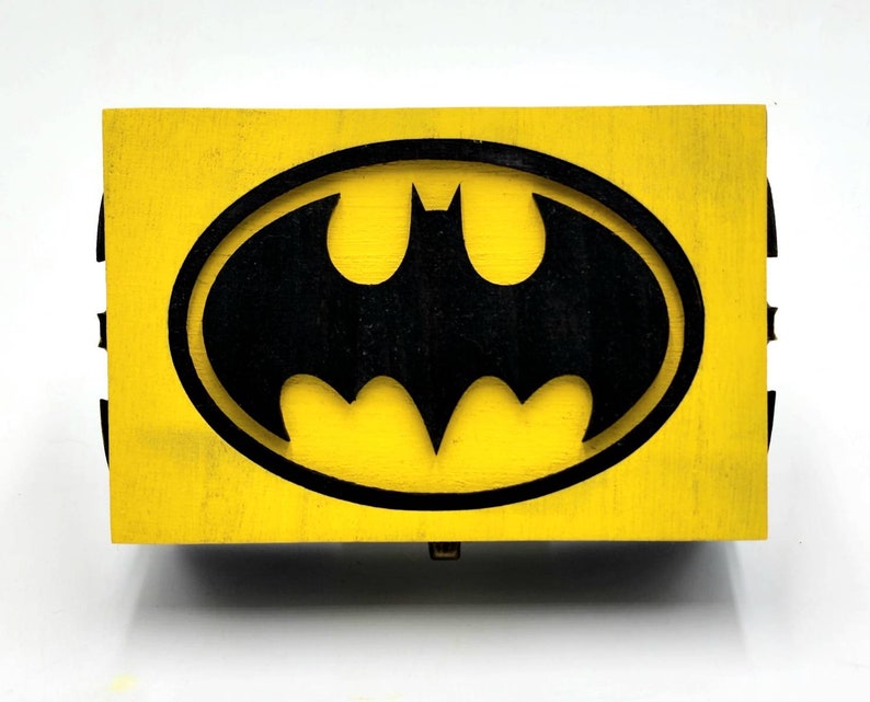 BAT BOX BATMAN Inspired Gift Box Personalization Available Etsy