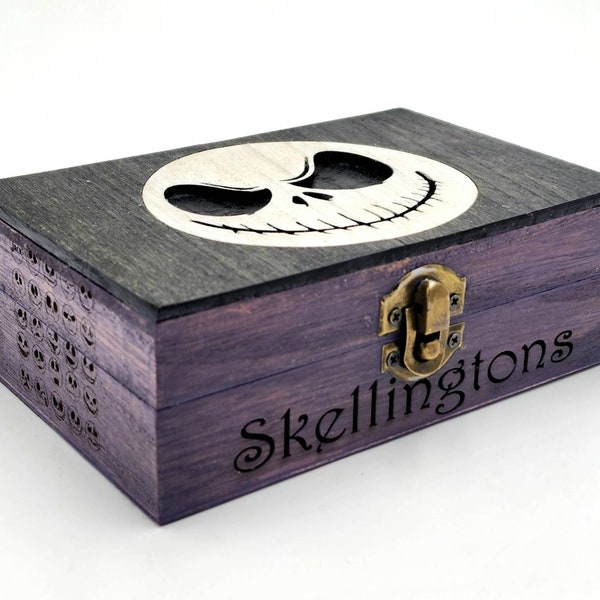 Skellington inspired many faces of JACK Gift Box Personalization available