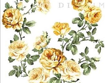 Ramo de Provenza - Por Redesign con Prima - Transferencia para frotar - Muebles - Scrapbooking - Lienzo - Transferencia Middy 3 hojas 8 1/2 x 11”