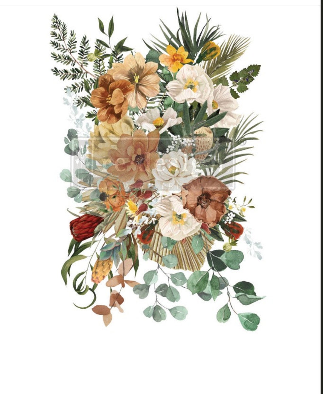 ELEGANT NEUTRALS KACHA Redesign by Prima Decor Transfer Etsy