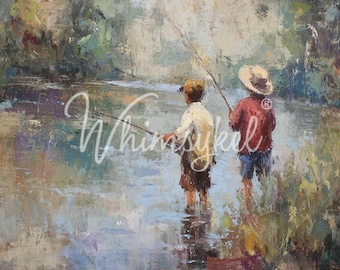 Pesca - Decoupage de muebles - 2 tamaños - Diseños Whimsykel - Niños - Pesca - Envío rápido