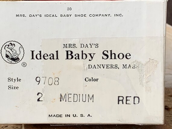 Mrs Day's Ideal Baby Shoe Red Booties Med 2 - image 4