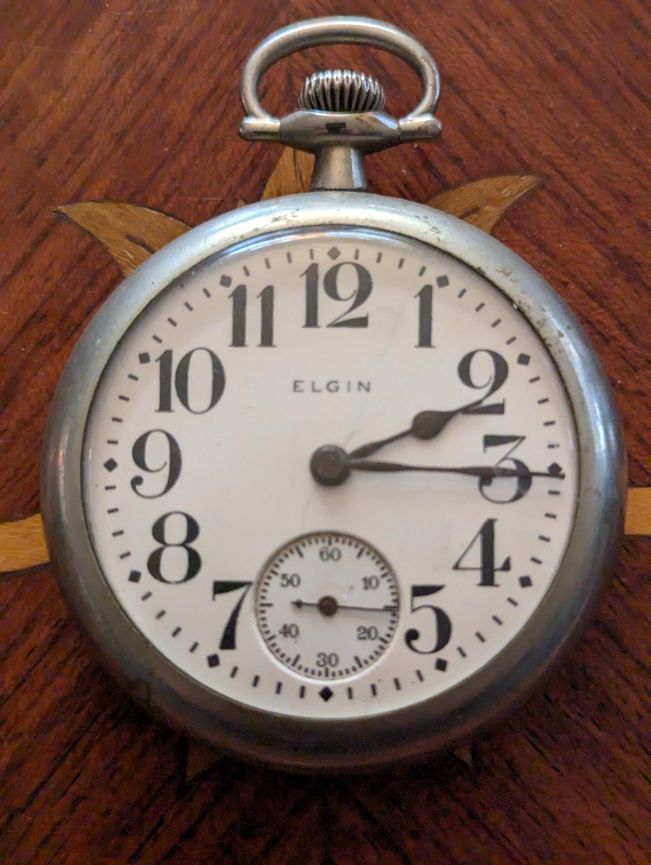 Silver Elgin Pocket Watch