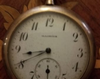 Illinois, 1915, 17 Jewel Pocket Watch in GF Case,  220 Made, RARE. Running and Keeping Time