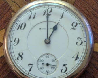 Antique 1915 South Bend 19 Jeweled, 16 Size Ornate GF Case With Statue of Liberty. Running and Keeping Perfect Time
