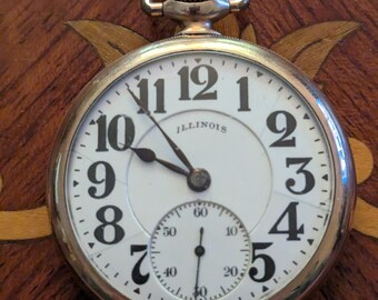 1922 Illinois "Sterling" 17 Jeweled 10k Ornate Gold Filled Case Running and Keeping Time
