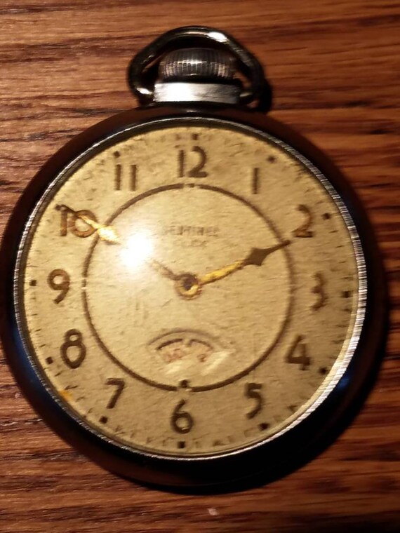 Ingraham Sentinel Dollar Pocket Watch with Rotary Second hand. | Etsy