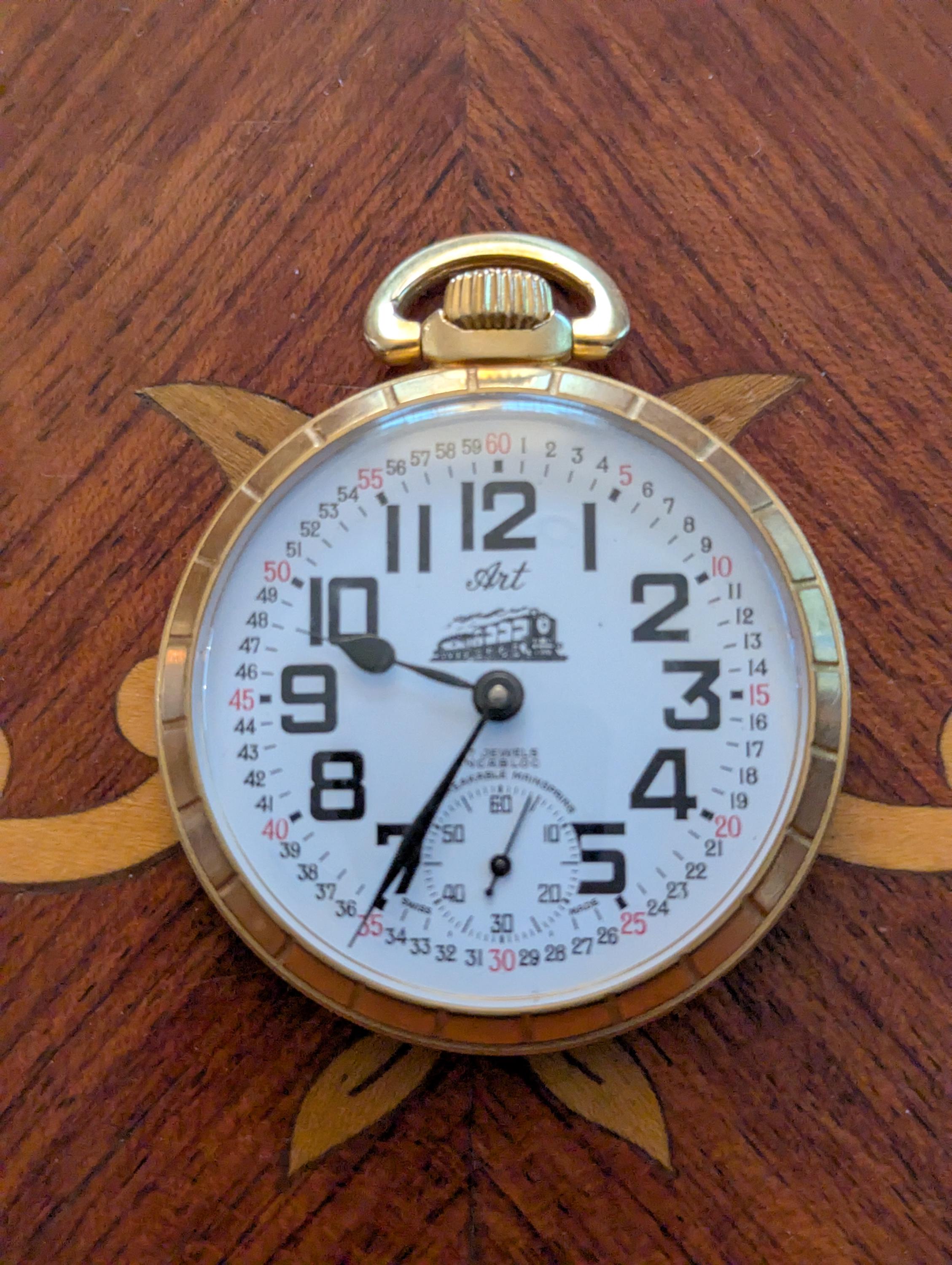 17 Jewel Pocket Watch With Train - Etsy