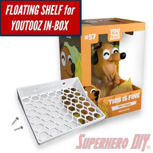 Floating Shelves for YouTooz Collectibles for in-box display | Wall Mounted | Fits Soft Cases or YouTooz Box only