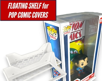 Floating Shelf for Funko Pop! Comic Covers | Wall Mount Display | Pop Box Wall Mount | Includes mounting screws