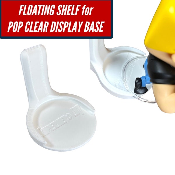 Pop Shelves for Clear Stand Bases | For all your Funko Pops with plastic stands | Comes with command strips! | Funko Pop Floating Shelf