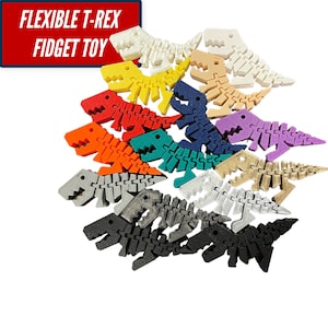 Fun T-Rex Fidget Toy | It&#39;s a Flexi Rex articulated T-rex! | Great for busy hands or as a stress-relieving simple toy