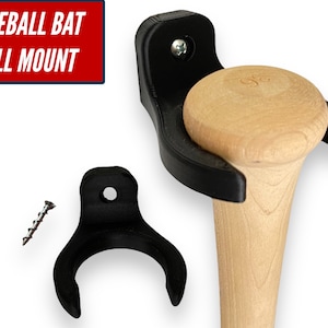 Baseball Bat Holder Wall Mount | Floating Shelf for Baseball Bat Storage or Display