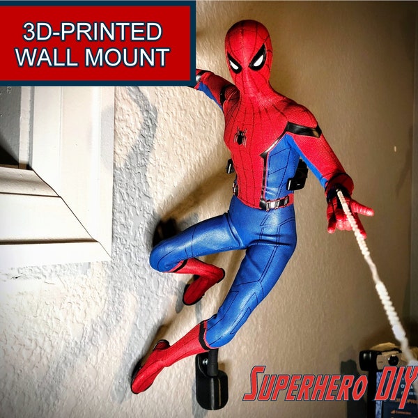 Superhero DIY® Flying Wall Mount for Hot Toys 1/6 Scale Sixth Scale Figure | Make your Hot Toys figure look like it's mid-air!
