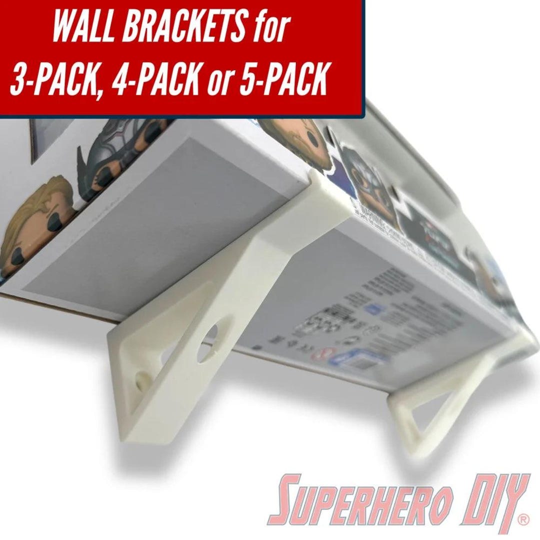 Pop Brackets Wall Mount for Funko Pop! 3-pack, 4-pack, 5-pack, or 7-pack | Easy ...