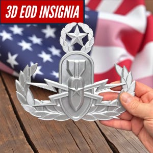 Replica EOD Badge Display Basic, Senior, Master Level | Multiple Sizes