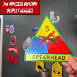 3rd Armored Division Display Insignia | SPEARHEAD | Multiple sizes