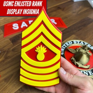 USMC Enlisted Rank | Multiple sizes available | Marine Corps NCO rank