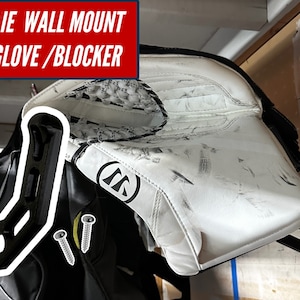 Hockey Goalie Glove or Blocker Wall Mount | Goalie Gear Storage Solution