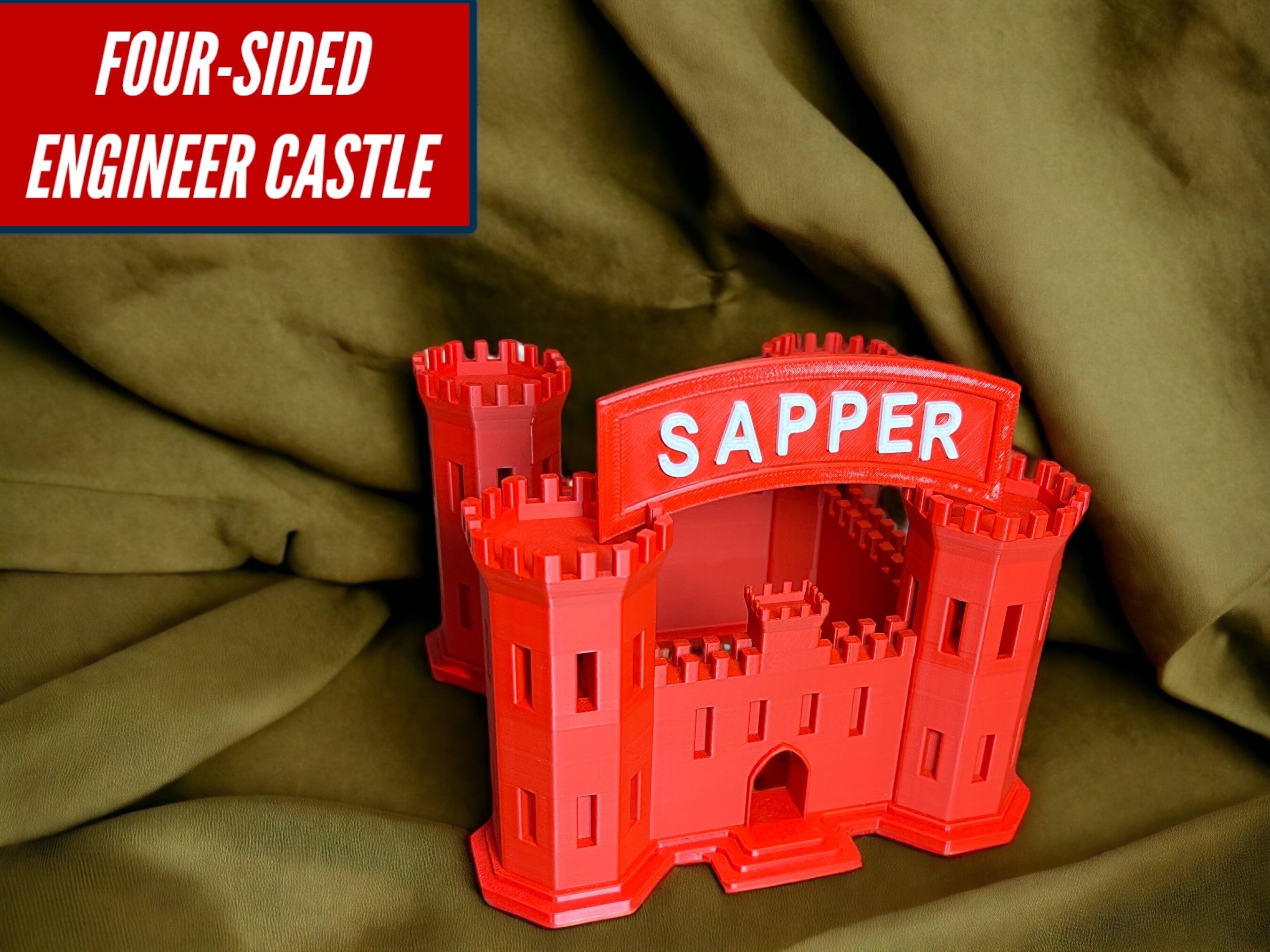 FULL Four-sided Engineer Castle 3d-printed Combat Engineer Army ...
