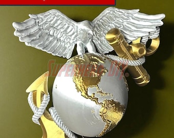 3D Marine Corps EGA Insignia | Wall-Mountable | Multiple sizes
