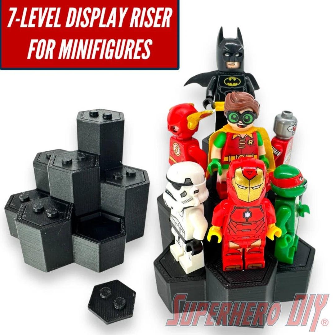 7-level Honeycomb Display Riser for LEGO® Minifigures - Etsy