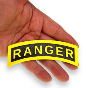 Customizable 3d-printed Army Ranger Tab – Multiple Sizes (3-10 Inches ...